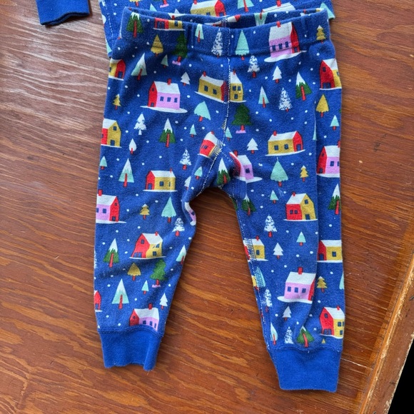 Hanna Andersson holiday long john pajama set Christmas house pajamas 2T toddler - Picture 3 of 5